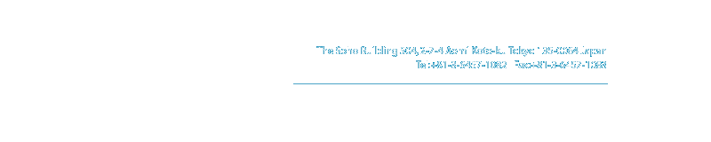 The Soho Building 504, 2-7-4 Aomi Koto-ku Tokyo 135-0064 Japan